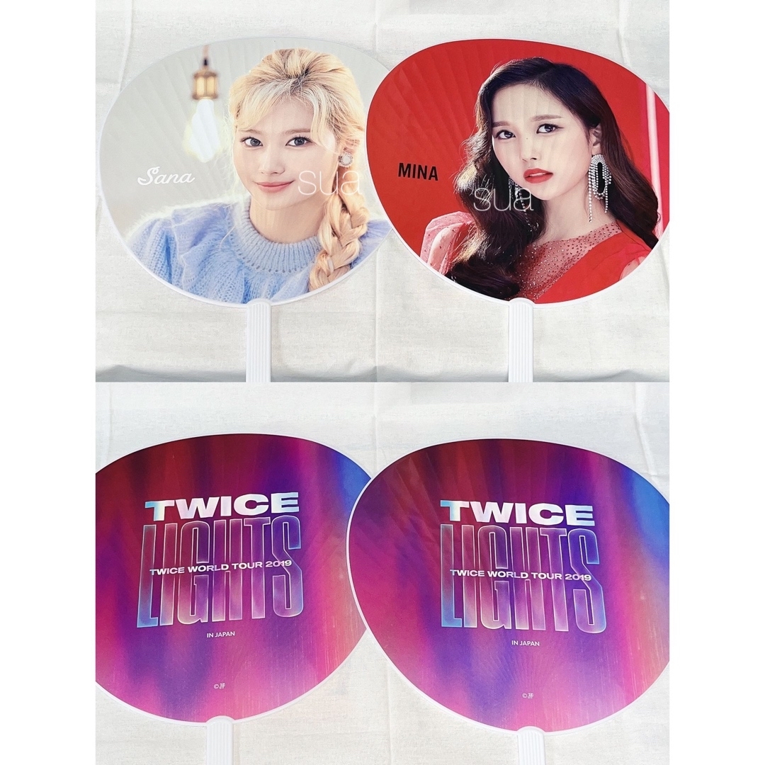 TWICE - TWICE LIGHTS BDZ など サナ ミナ うちわ 5点セットの通販 by