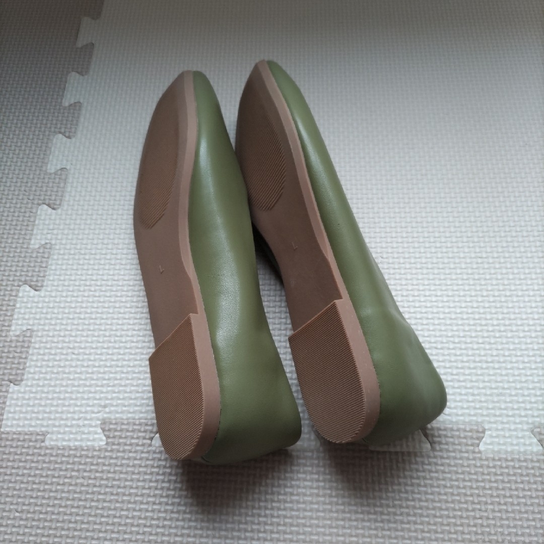 GU(ジーユー)のGU スクエアシフォンフラットシューズ レディースの靴/シューズ(ハイヒール/パンプス)の商品写真