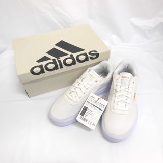 アディダス(adidas)のアディダス 靴/スニーカー CLN コートプラットフォーム W CLN COURT PLATFORM GZ1689 ホワイト 24.5cm レディース adidas NA30821 未使用(スニーカー)