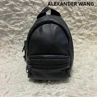 アレキサンダーワン(Alexander Wang)のALEXANDER WANG レザーバックパック リュック ブラック(リュック/バックパック)