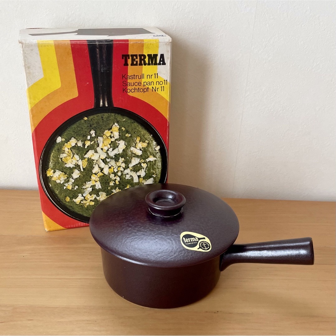 【デッドストック！】グスタフスベリ　TERMA (テルマ)　片手鍋1940-1950デザイナー