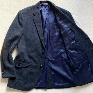 【美品◎】ニューヨーカー　テーラードジャケット　L　麻　ステッチ　万能　スーツ