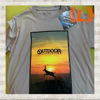 アウトドアプロダクツ(OUTDOOR PRODUCTS)の【アウトドア】C人気のチャコール‼️メンズ Tシャツ（半袖）《L》(Tシャツ/カットソー(半袖/袖なし))