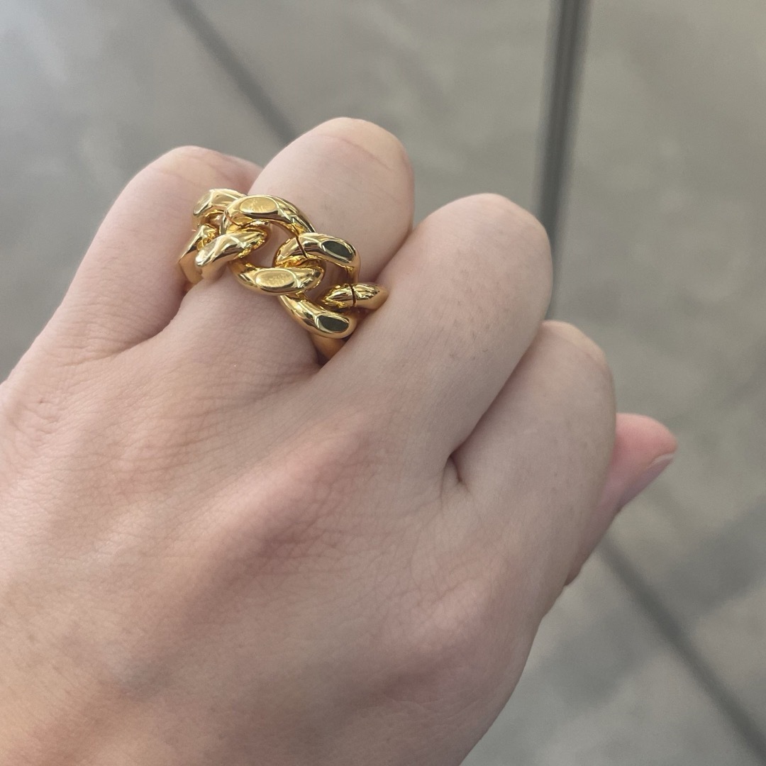 Saint Laurent(サンローラン)の【新品・未使用】イヴ・サンローラン リング ゴールド 指輪 メンズ  レディースのアクセサリー(リング(指輪))の商品写真