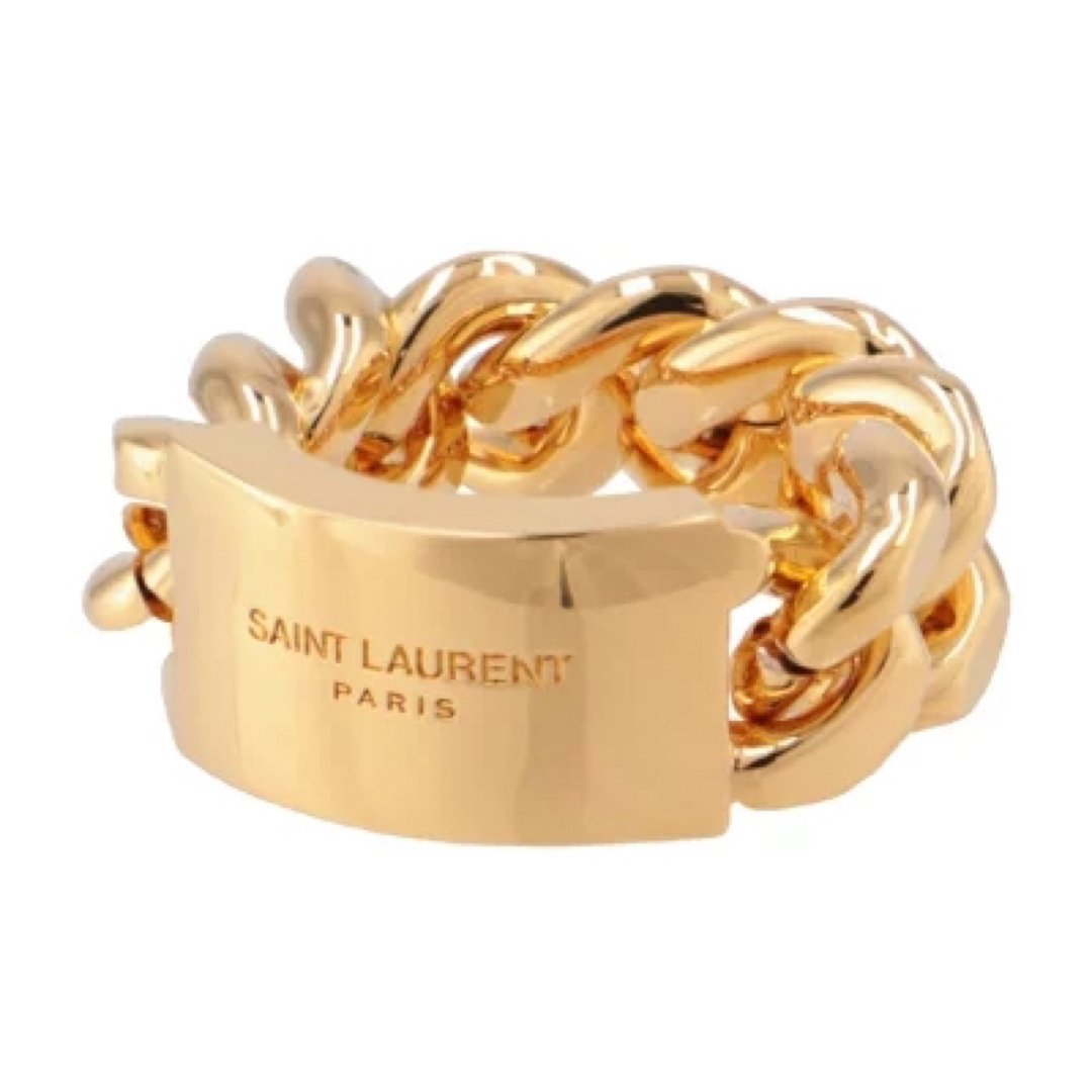 Saint Laurent(サンローラン)の【新品・未使用】イヴ・サンローラン リング ゴールド 指輪 メンズ  レディースのアクセサリー(リング(指輪))の商品写真