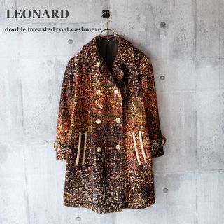 LEONARD - 大きいサイズ◇LEONARD◇アンゴラ100% 裏地総柄 ロング ...