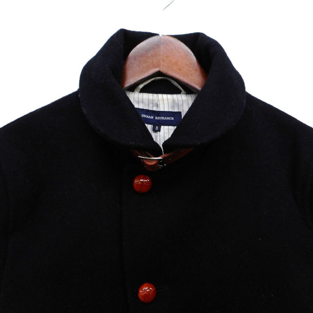 URBAN RESEARCH(アーバンリサーチ)のアーバンリサーチ ラウンドカラー コート アウター ミディ丈 メルトン ウール  メンズのジャケット/アウター(その他)の商品写真