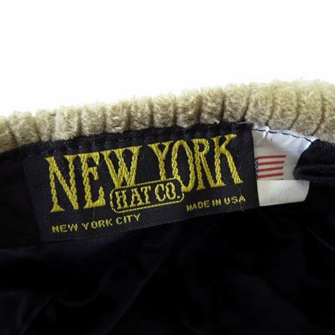 NEW YORK HAT(ニューヨークハット)のニューヨークハット USA製 キャスケット 帽子 コーデュロイ L ベージュ メンズの帽子(キャスケット)の商品写真