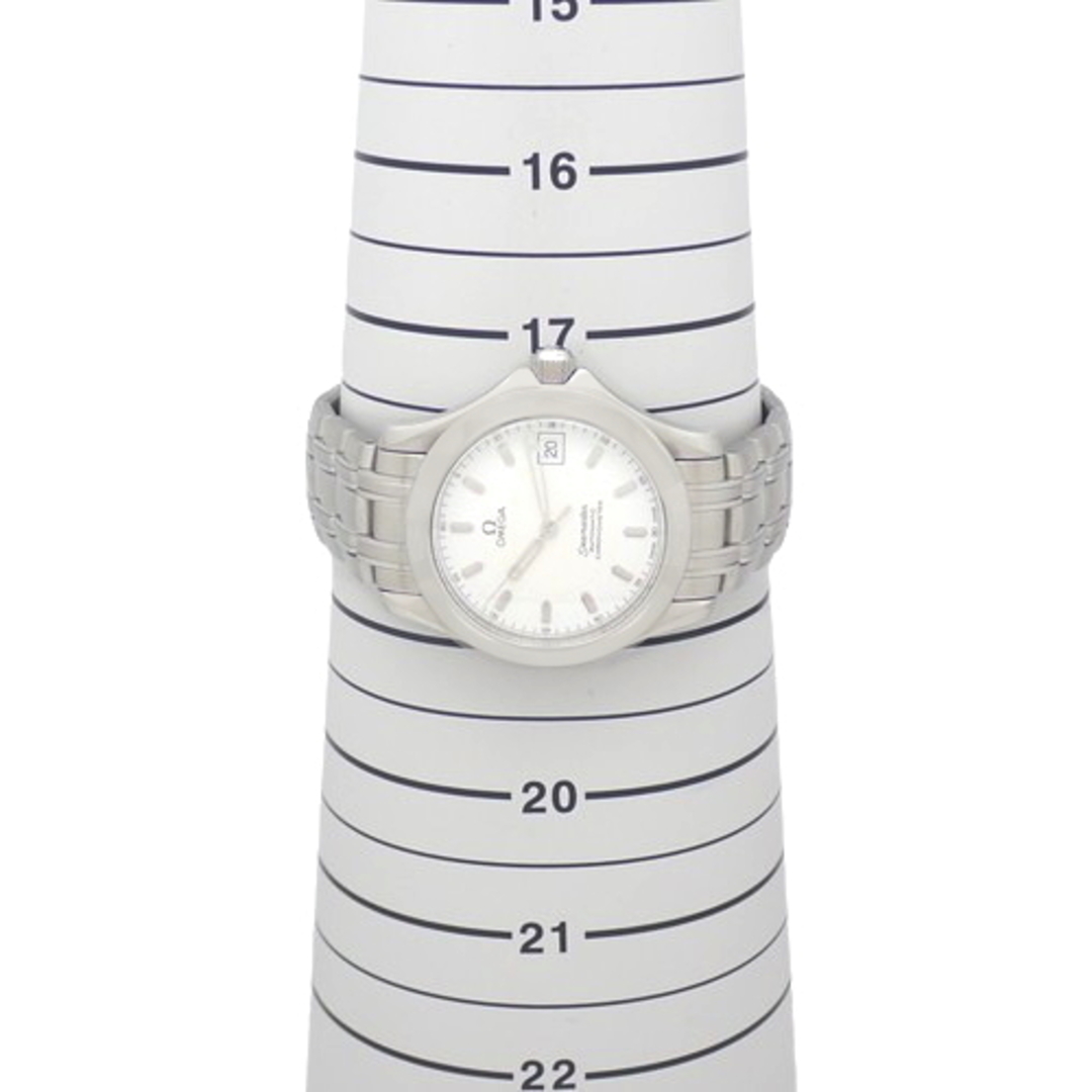 【OH済み】オメガ シーマスター120 クロノメーター 自動巻き 腕時計 ステンレススチール SS ホワイト 2501.21 メンズ 40802063962【アラモード】