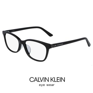 カルバンクライン(Calvin Klein)の【新品】 カルバンクライン メガネ ck19554a-001 calvin klein 眼鏡 メンズ レディース ck19554a ウェリントン型 めがね フレーム カルバン・クライン アジアンフィット モデル 黒ぶち(サングラス/メガネ)