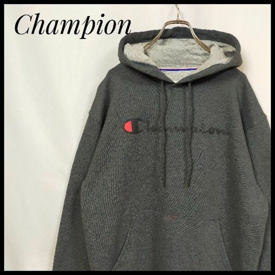 Champion - チャンピオン プルオーバーパーカー デカロゴ ゆるだぼ