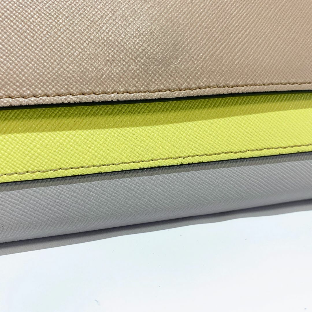 【極美品】MARNI マルニ ブロックカラー カーフレザー 長財布