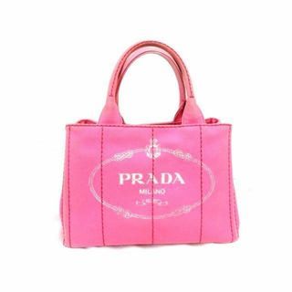 プラダ(PRADA)の正規店購入 プラダ カナパ ミニ ■ ハンドバッグ ショルダーバッグ 2WAY 1BG439 ピンク キャンバス レディース PRADA□5I(ハンドバッグ)