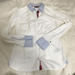 トミーヒルフィガー(TOMMY HILFIGER)のトミーヒルフィガー☆コットンシャツ☆S(シャツ/ブラウス(長袖/七分))