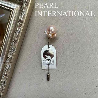 パールインターナショナル(Pearl International)のストールピン（ピンク）France パールインターナショナル 真珠(ブローチ/コサージュ)