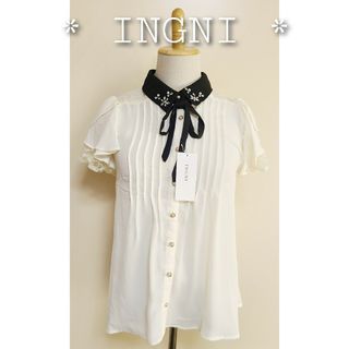 イング(INGNI)の* INGNI * 袖フリル&レース ブラウス(シャツ/ブラウス(半袖/袖なし))