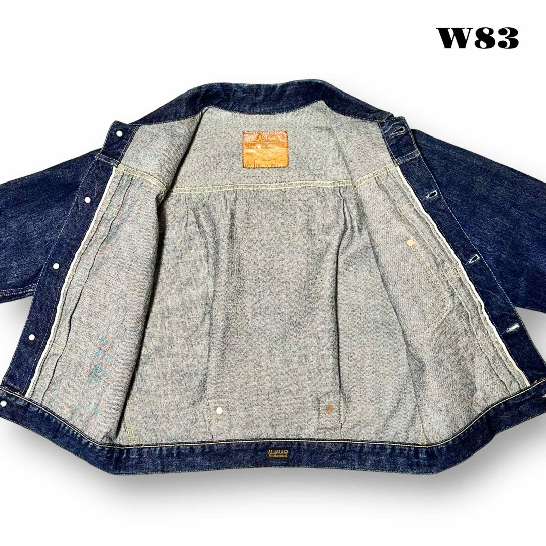 希少品! AtLast & Co. デニム ジャケット インディゴ ブルー 36