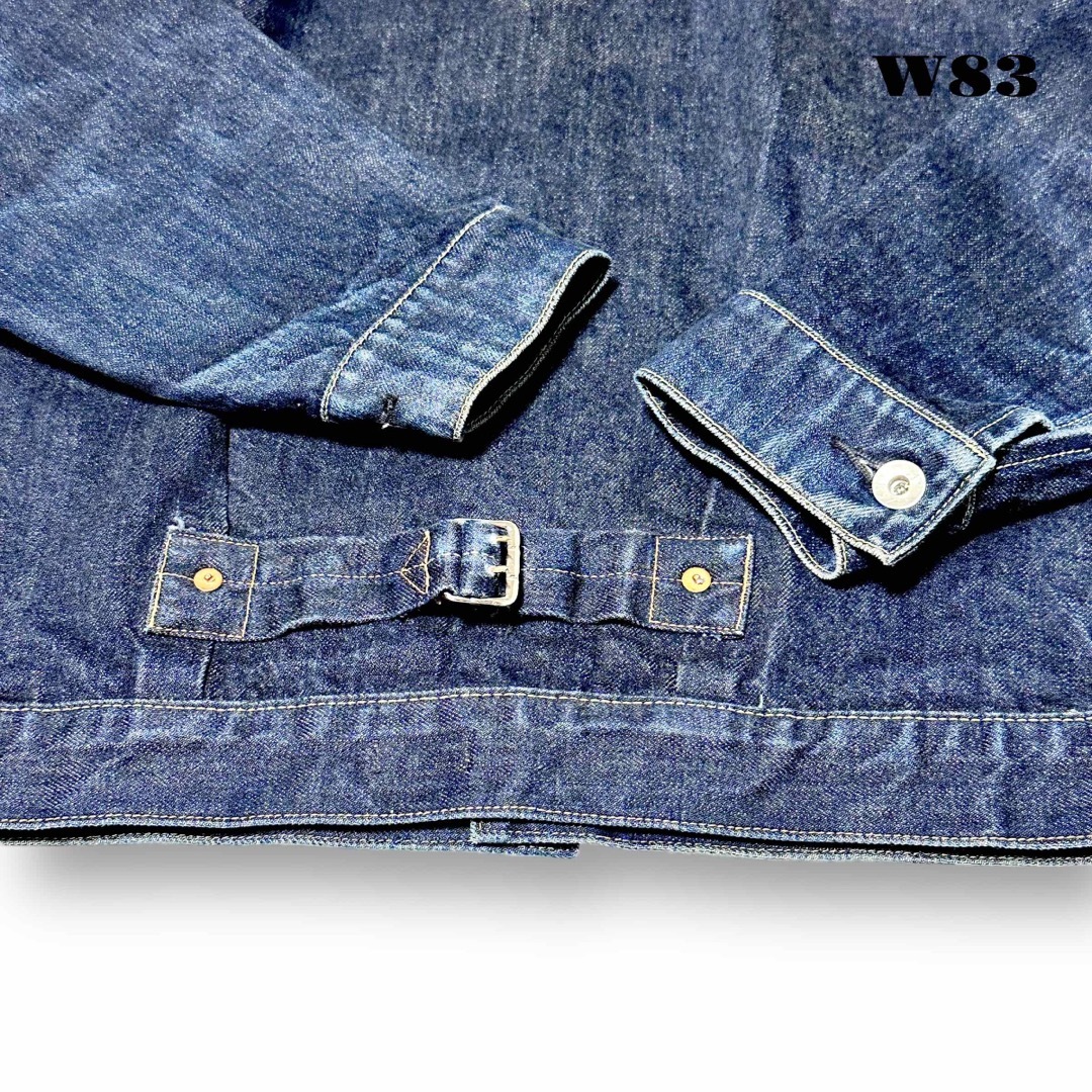 希少品! AtLast & Co. デニム ジャケット インディゴ ブルー 36-