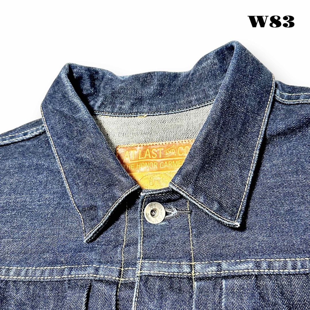 希少品! AtLast & Co. デニム ジャケット インディゴ ブルー 36