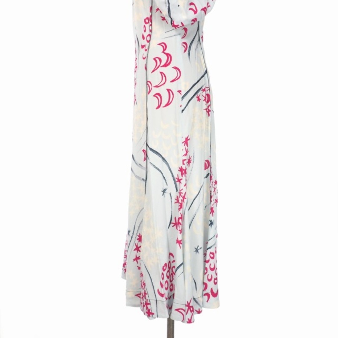 Marni(マルニ)のマルニ MARNI 花柄 ワンピース ドレス ひざ丈 半袖 40 ライトブルー  レディースのワンピース(ひざ丈ワンピース)の商品写真