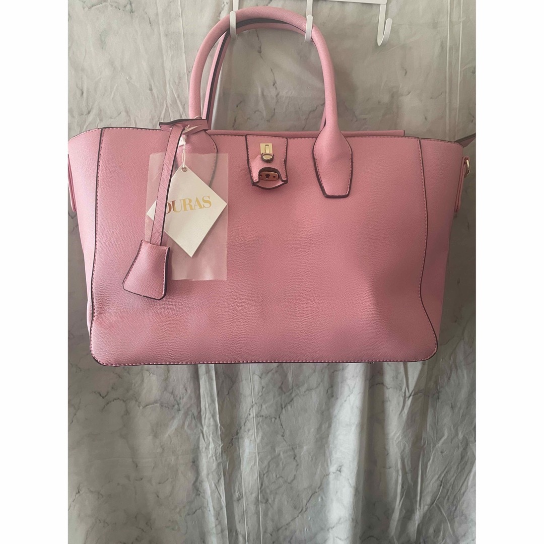 DURAS ピンク ハンドバッグ  ショルダーバッグ レディースのバッグ(トートバッグ)の商品写真