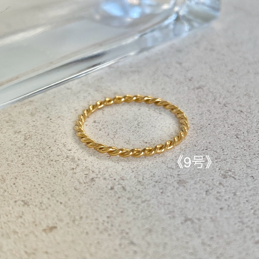 TODAYFUL Vシャープリング シンプル 重ね付け 小指 華奢 ゴールド