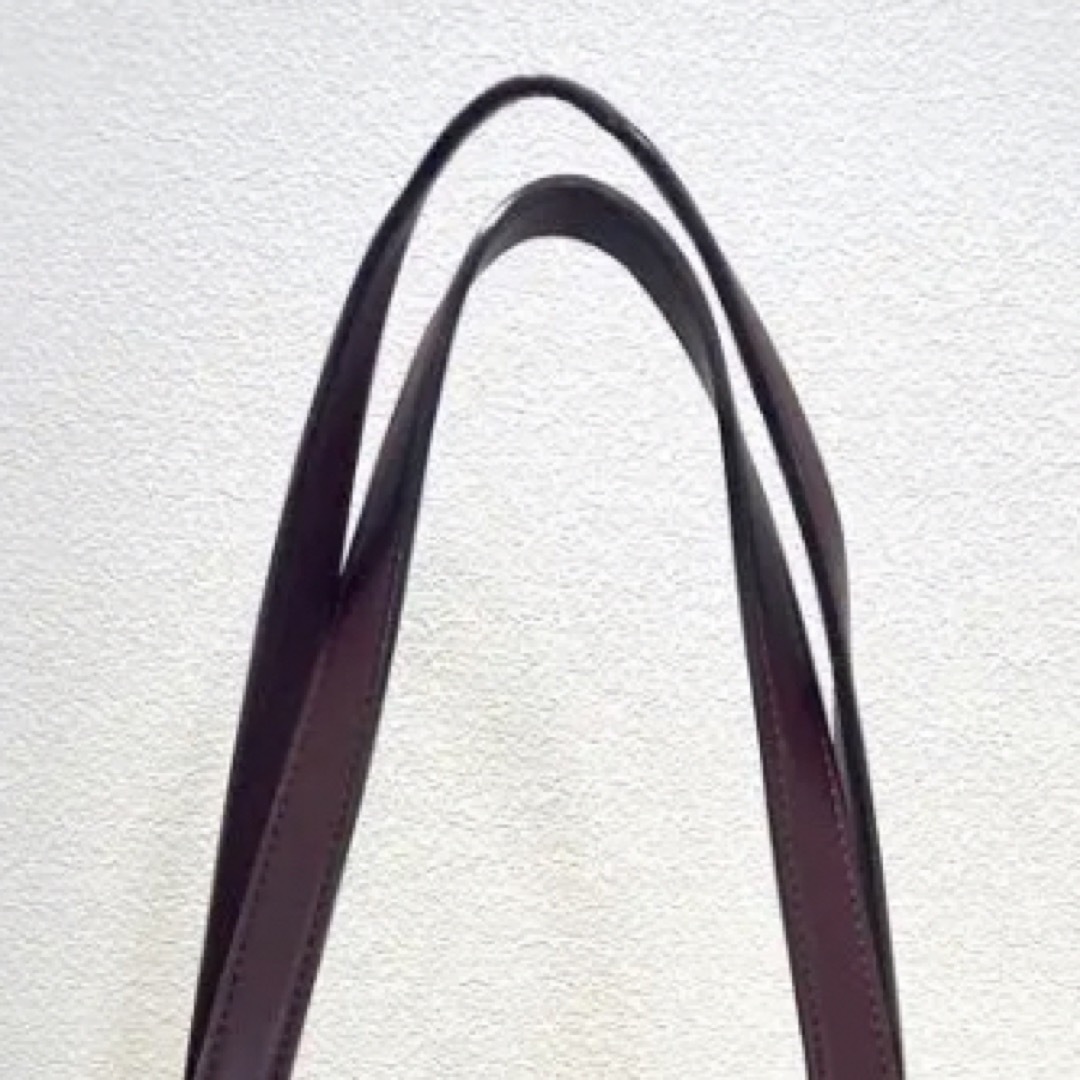 タグ付新品✨CHARLES & KEITH キャバス レザートートバッグ A4可 8