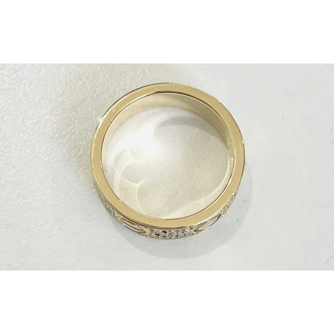 Cartier(カルティエ)のカルティエ　ラブリング　フルダイヤ　イエローゴールド　指輪　12号 レディースのアクセサリー(リング(指輪))の商品写真