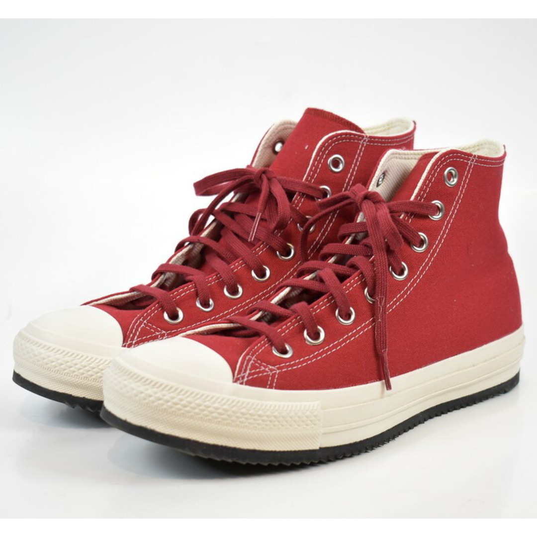 CONVERSE(コンバース)のCONVERSE/コンバース　ALL STAR 100　オールスター　ハイカットスニーカー　1SD186　サイズ：28cm　カラー：クリムゾンレッド【中古】【古着】【USED】【230403】【yast】 メンズの靴/シューズ(スニーカー)の商品写真