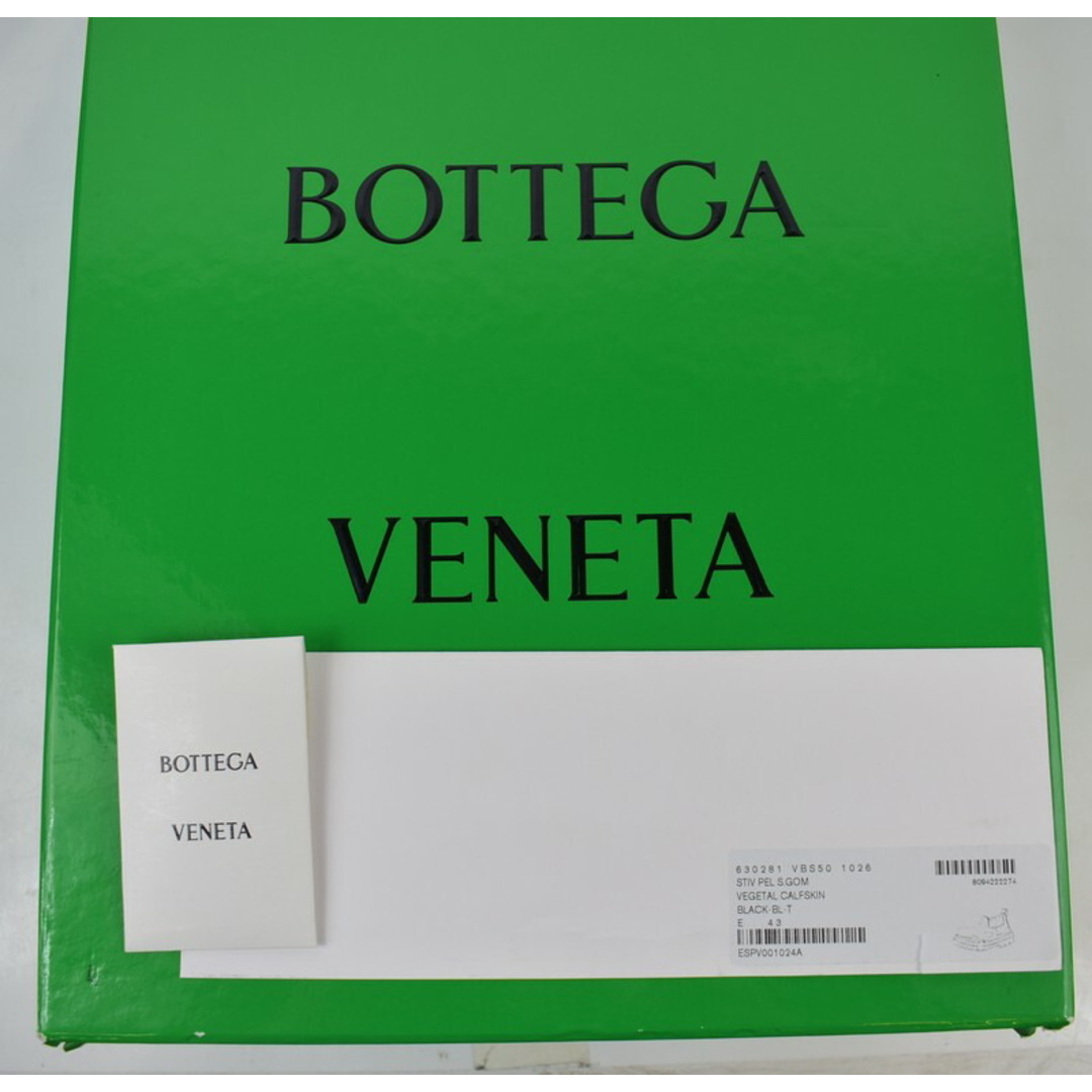 BOTTEGA VENETA/ボッテガヴェネタ　ザ タイヤ　サイドゴアショートブーツ　630281　サイズ：43　カラー：ブラック/クリア【USED】【230424】【yast】