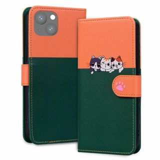 【色:オレンジと緑_サイズ:iphone 15 Pro 6.1】KEIKAIL (その他)