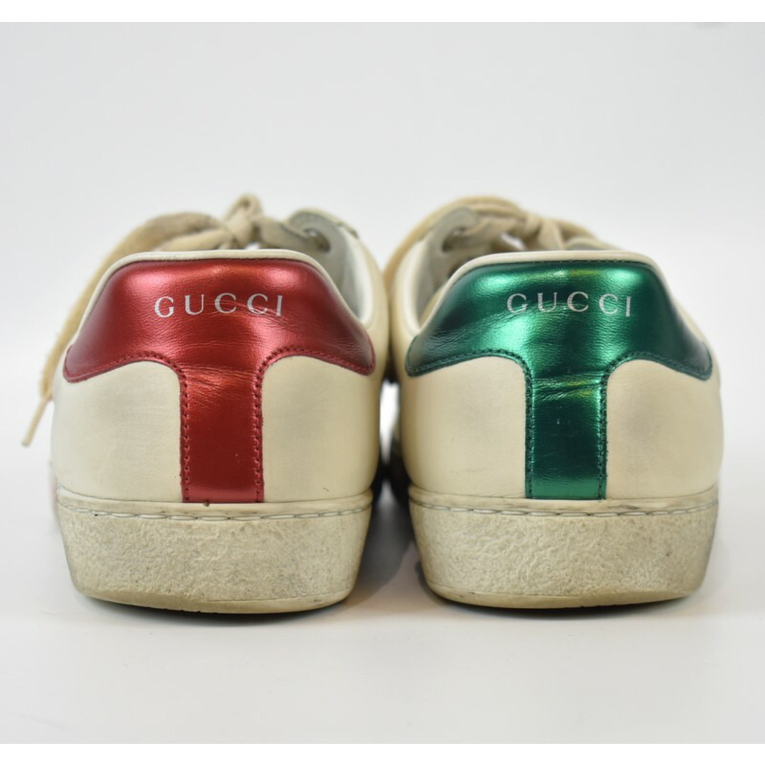 Gucci(グッチ)のGUCCI/グッチ　20SS　ヴィンテージ加工レザーローカットスニーカー　576137　サイズ：7　カラー：ホワイト【中古】【古着】【USED】【221004】【yast】 メンズの帽子(キャップ)の商品写真