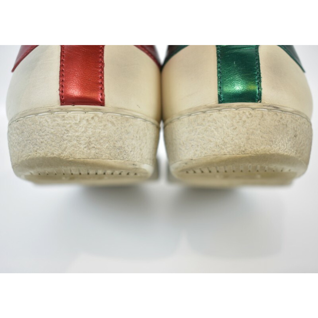 Gucci(グッチ)のGUCCI/グッチ　20SS　ヴィンテージ加工レザーローカットスニーカー　576137　サイズ：7　カラー：ホワイト【中古】【古着】【USED】【221004】【yast】 メンズの帽子(キャップ)の商品写真