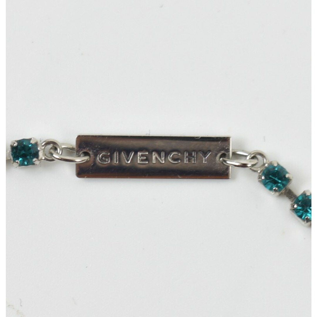 03cmカラーGIVENCHY/ジバンシィ　23SS　4G クリスタル ネックレス　BN009NF005　カラー：グリーン/シルバー【USED】【230609】【yast】