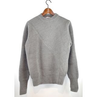 ハイク(HYKE)のHYKE/ハイク　18AW　リブクルーネックセーター　ニット　サイズ：2　カラー：ライトグレー【中古】【古着】【USED】【230112】【yast】【得得】(ニット/セーター)