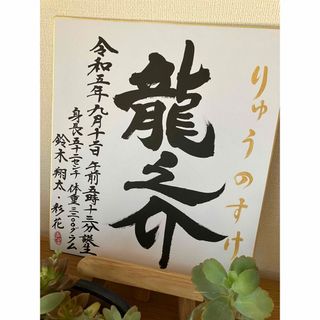 *・゜゜・*:世界に一つだけの命名書*・゜゜・*贈り物にも　筆文字　出産祝い(命名紙)