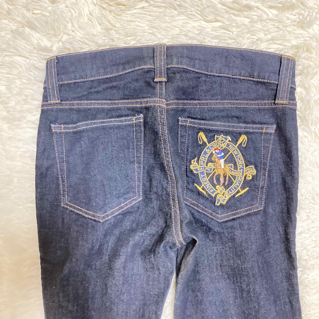 極美品 ポロラルフローレン ロゴ ホース ベルト 27-
