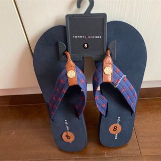 トミーヒルフィガー(TOMMY HILFIGER)の新品・未使用品　トミーヒルフィガー　ビーチサンダル　25cm(ビーチサンダル)