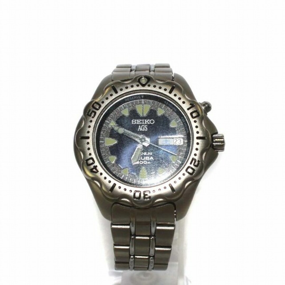 SEIKO AGS SCUBA 腕時計 自動巻き デイデイト 5M23-6B40