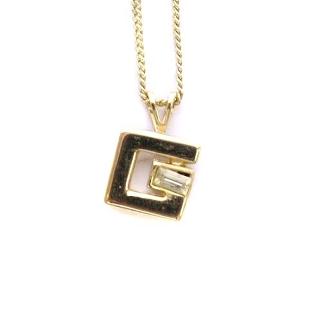 GIVENCHY(ジバンシィ)のジバンシィ GIVENCHY ネックレス ペンダント Gロゴ ゴールド色 レディースのアクセサリー(ネックレス)の商品写真
