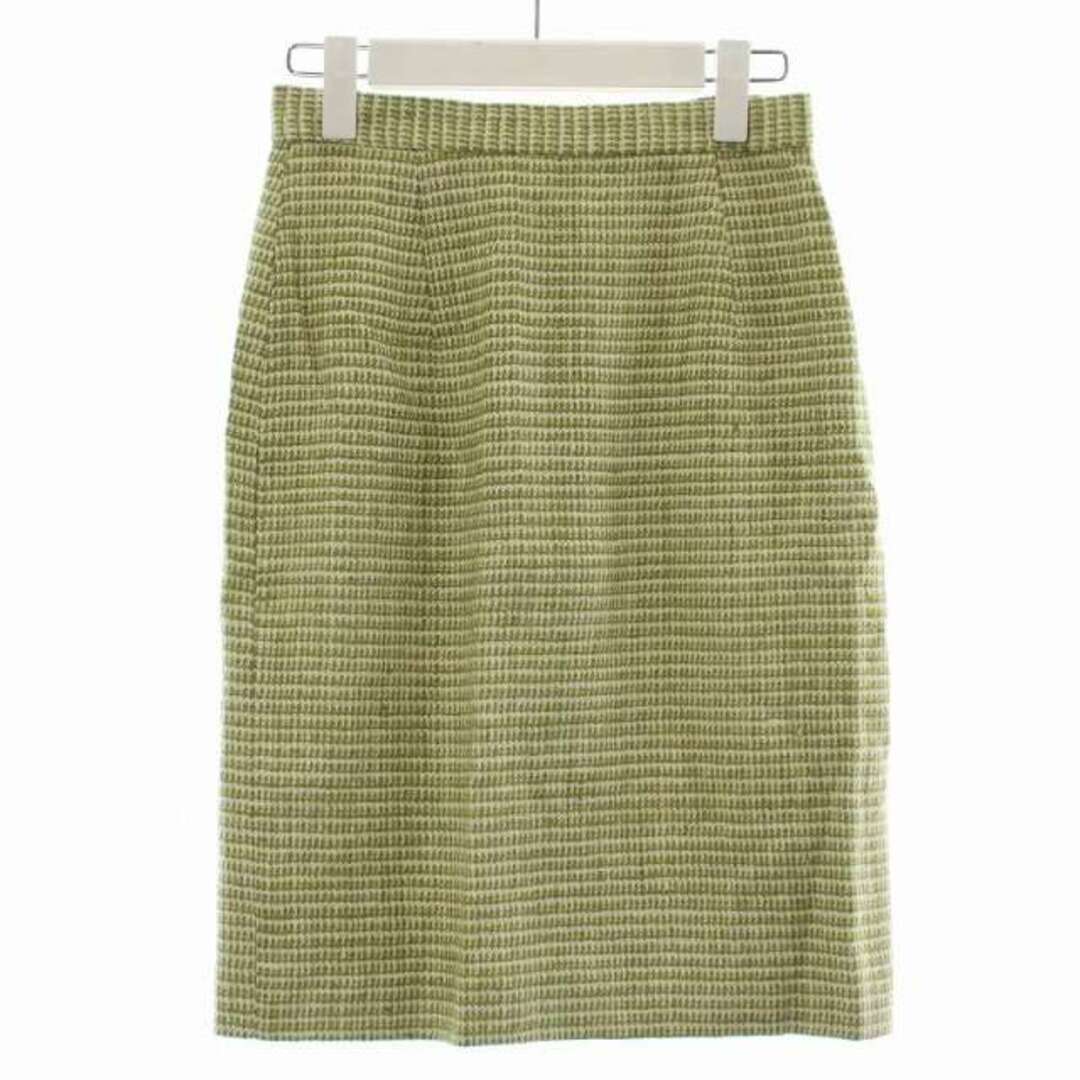 トキオクマガイ ヴィンテージ セットアップ ジャケット スカート 絹 緑 白 3