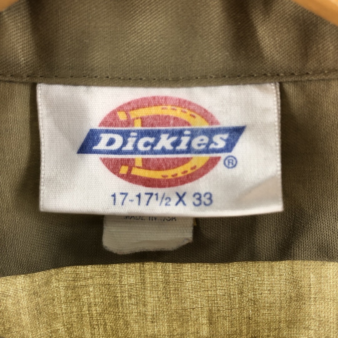 Dickies(ディッキーズ)の古着 ディッキーズ Dickies 長袖 ワークシャツ USA製 メンズL /eaa372036 メンズのトップス(シャツ)の商品写真