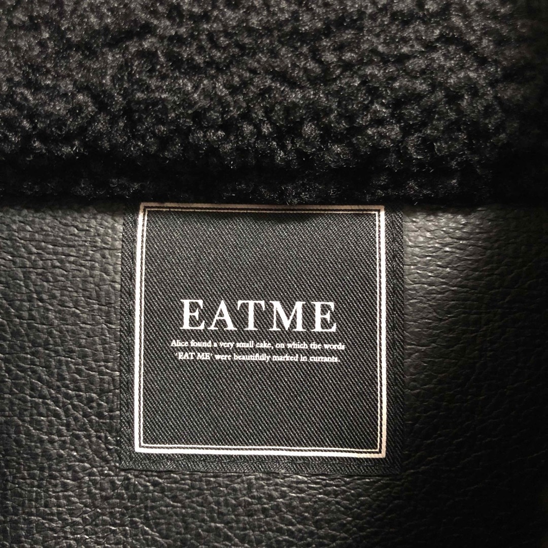 EATME - 美品 EATME イートミー ボア ライダース ジャケット ブラック