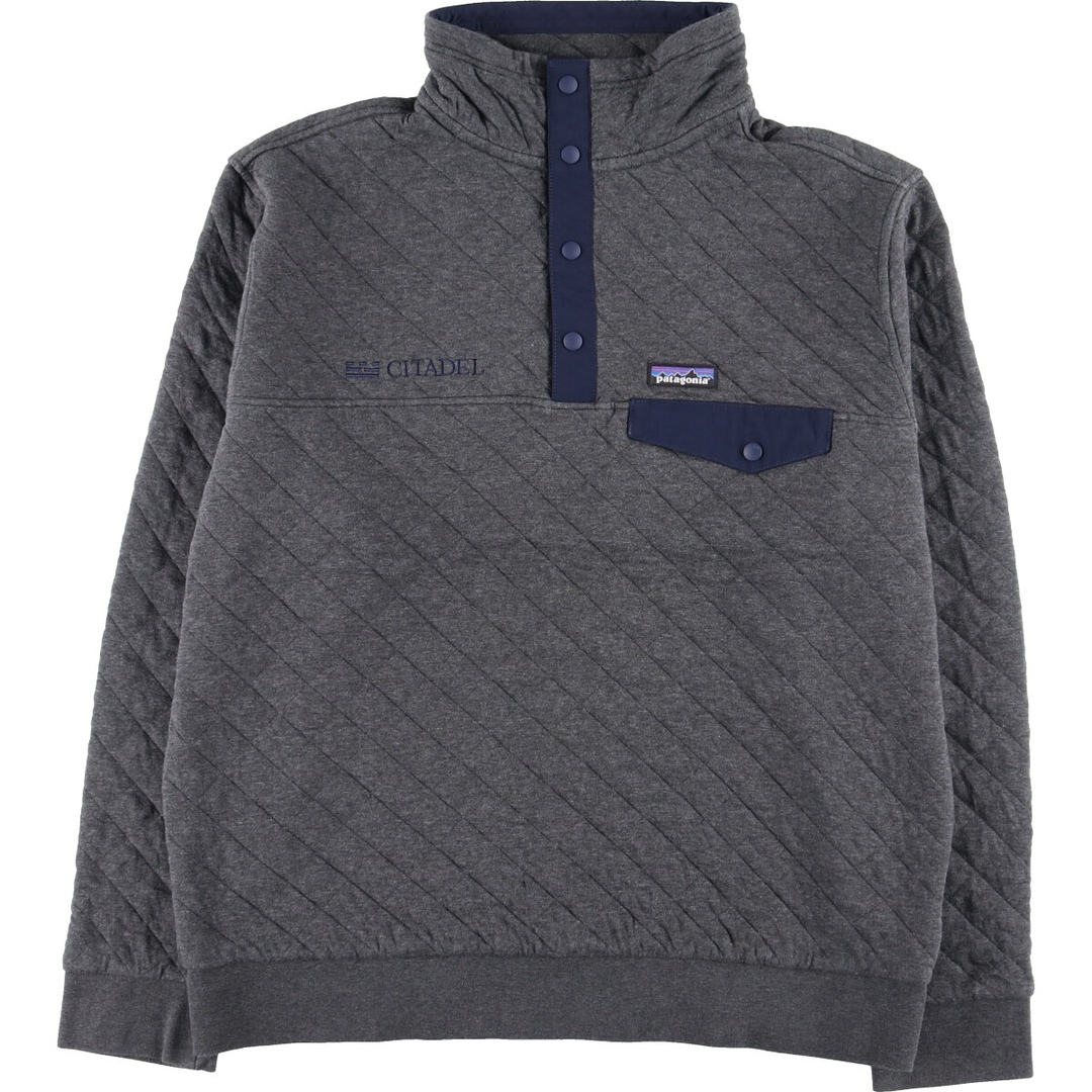 古着 19年製 パタゴニア Patagonia ORGANIC COTTON オーガニックコットン 25371FA19 キルティング ハーフボタン  スウェットシャツ トレーナー メンズXL /eaa373584 | フリマアプリ ラクマ