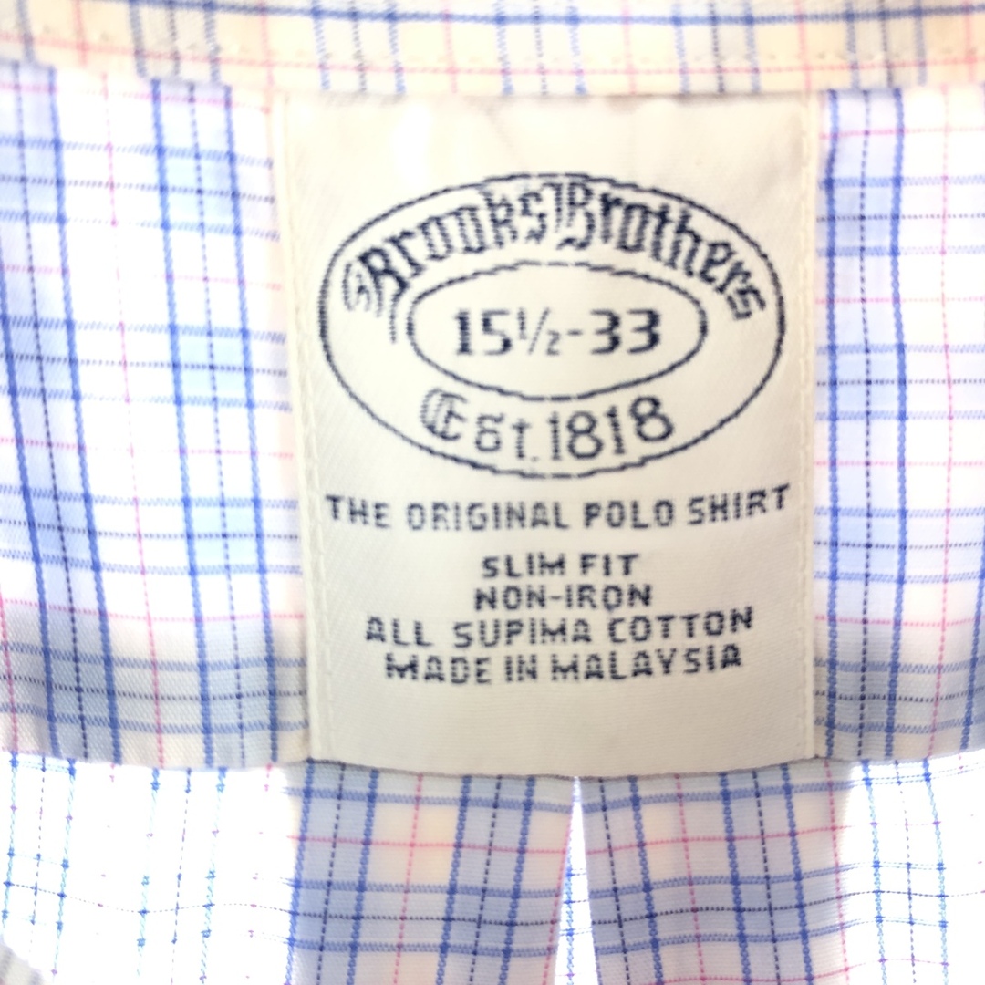 ブルックスブラザーズ Brooks Brothers Est.1818 長袖 チェック柄 ボタンダウンシャツ メンズL /eaa383634