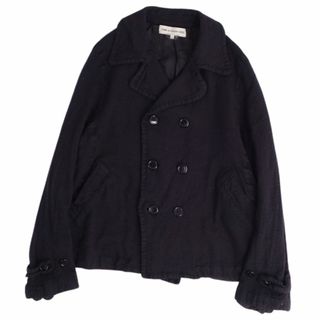 コムデギャルソン(COMME des GARCONS)の美品 コムデギャルソン COMME des GARCONS GIRL ジャケット ダブルブレスト ウール 無地 アウター レディース L ブラック(その他)