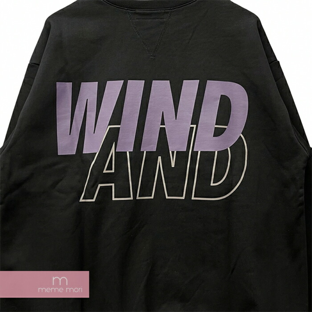 WIND AND SEA 2022AW SEA Crew Neck Black-D.Violet WDS-O-SEA-23-Q2-CS-01 ウィンダンシー シークルーネック ブラック-ダークバイオレット スウェット トレーナー ロゴプリント ブラック サイズL【230918】【新古品】【me04】