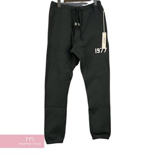 FEAR OF GOD ESSENTIALS 2022SS Sweat Pants Iron エッセンシャルズ スウェットパンツ 1977 フロッキーロゴ アイアン サイズM【230920】【新古品】【me04】(スラックス/スーツパンツ)