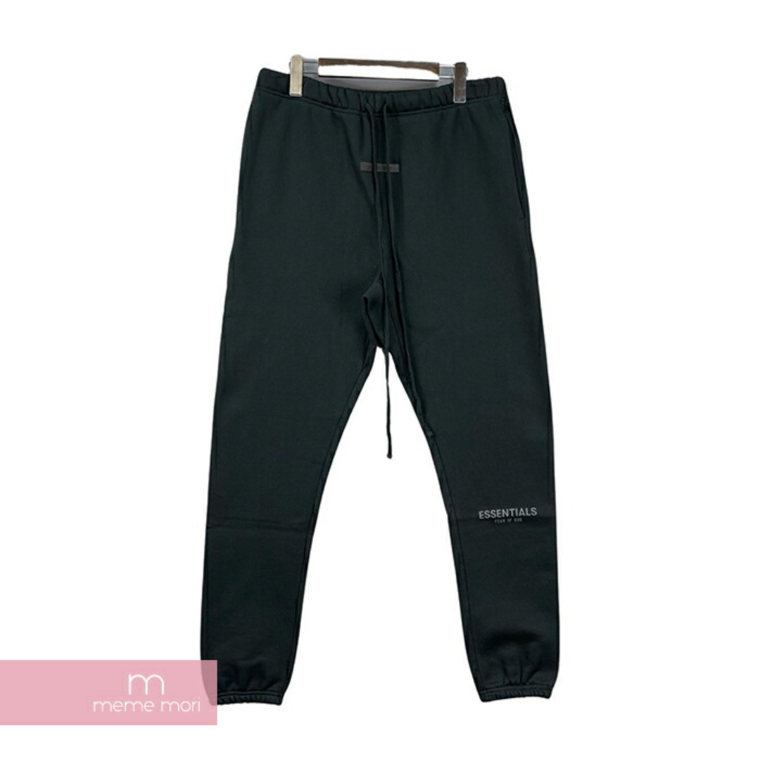 FEAR OF GOD ESSENTIALS 2021SS Sweat Pants エッセンシャルズ スウェットパンツ リフレクティブロゴ ブラック サイズS 【230920】【新古品】【me04】