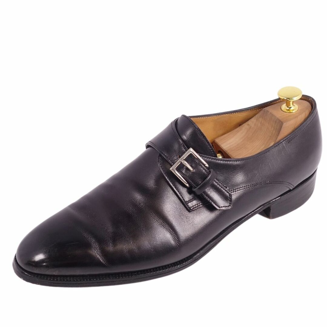 JOHN LOBB(ジョンロブ)のジョンロブ JOHN LOBB レザーシューズ REDMIRE レドマイヤー モンクストラップ カーフレザー 革靴 シューズ メンズ 9(27.5cｍ相当) ブラック メンズの靴/シューズ(ドレス/ビジネス)の商品写真